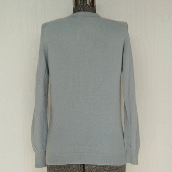 Light blue 70's Pringle cashmere cardigan - Picture 2 of 3